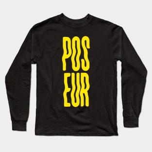 POSEUR - yellow Long Sleeve T-Shirt